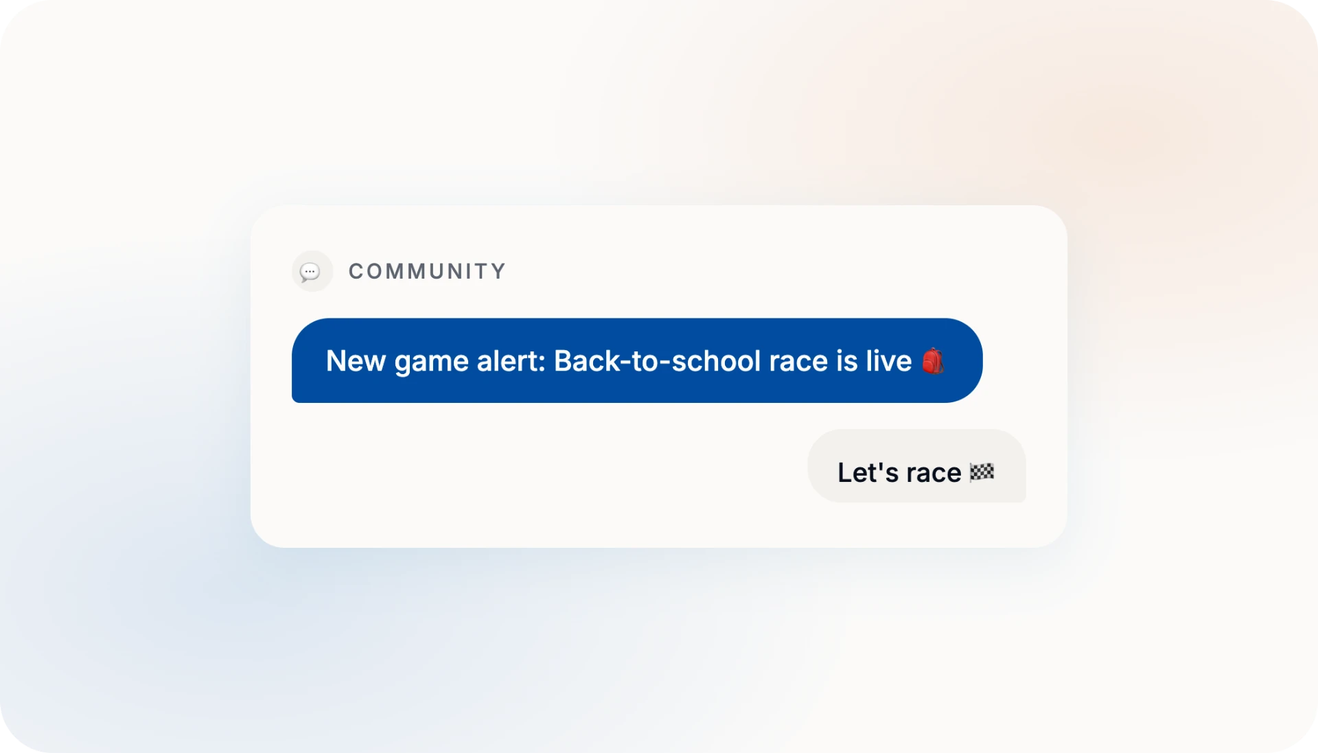 Back-to-school backpack with Community text campaign mockup