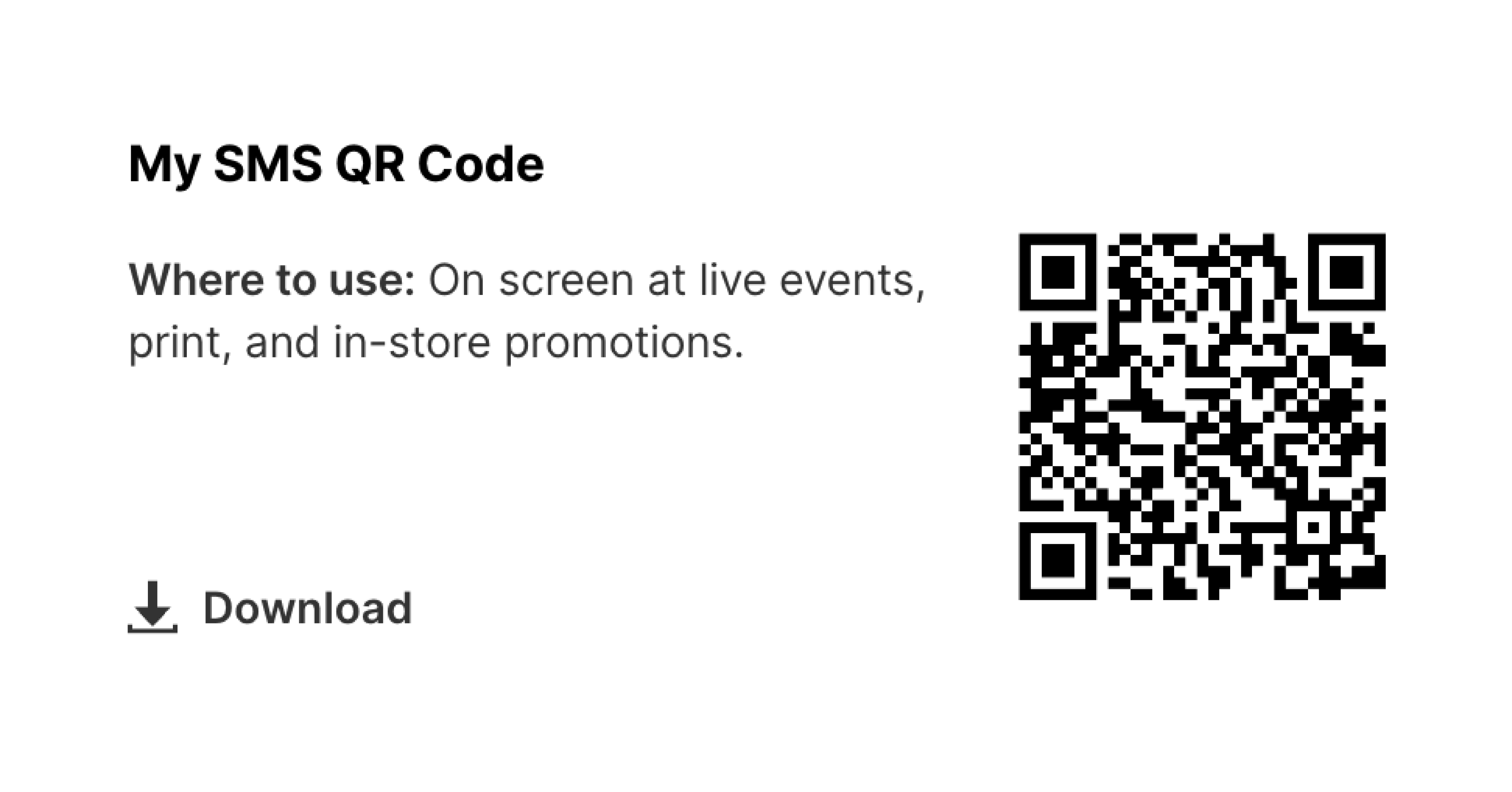 QR code growth tool screenshot